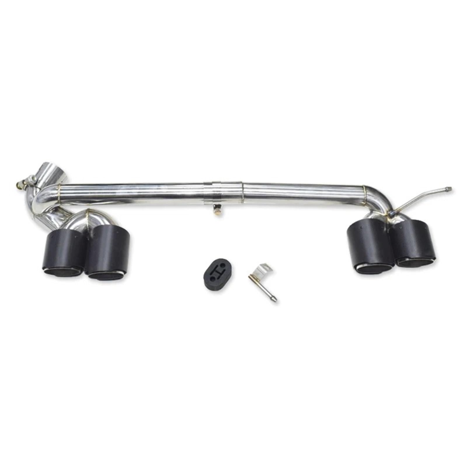 Endrohrblende Für F30 F31 320i 318i Geändert Für M3 Look Stoßstange 3 Serie Edelstahl Auto Auspuff MufflerTip Auto Zubehör Quad Auspuff Spitze Auto Auspuff Endrohr(318i Carbon Fiber A) von ONETREND