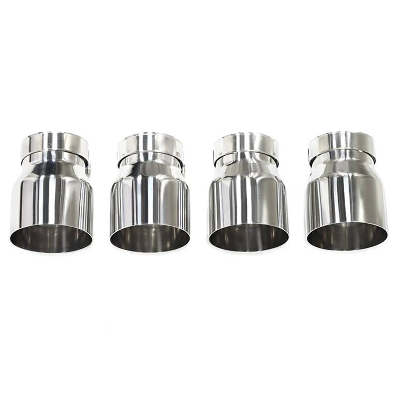 Endrohrblende Für F87 Für M2 F80 Für M3 F82 F83 Für M4 Direktstecker Auspuffblende Schalldämpferblende Endrohrdüse 4 Teile/los Edelstahl-Auspuffblenden Auto Auspuff Endrohr(Silver) von ONETREND