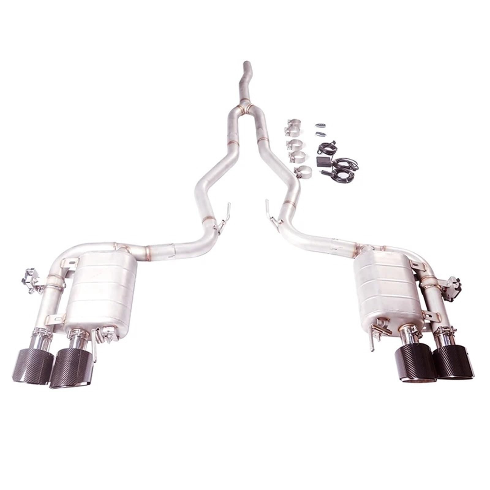 Endrohrblende Für Ford Für Mustang 2,3 T 304 GT500 2015-2021 Edelstahl Ventil Abgasanlage Vier-Outlet Auto Auspuff Endrohr Endrohrblende Für Ford Für Mustang 2,3 T 304 GT500 2015-2021 Edelstahl Ventil Abgasanlage Vier-Outlet Auto Auspuff Endrohr von ONETREND