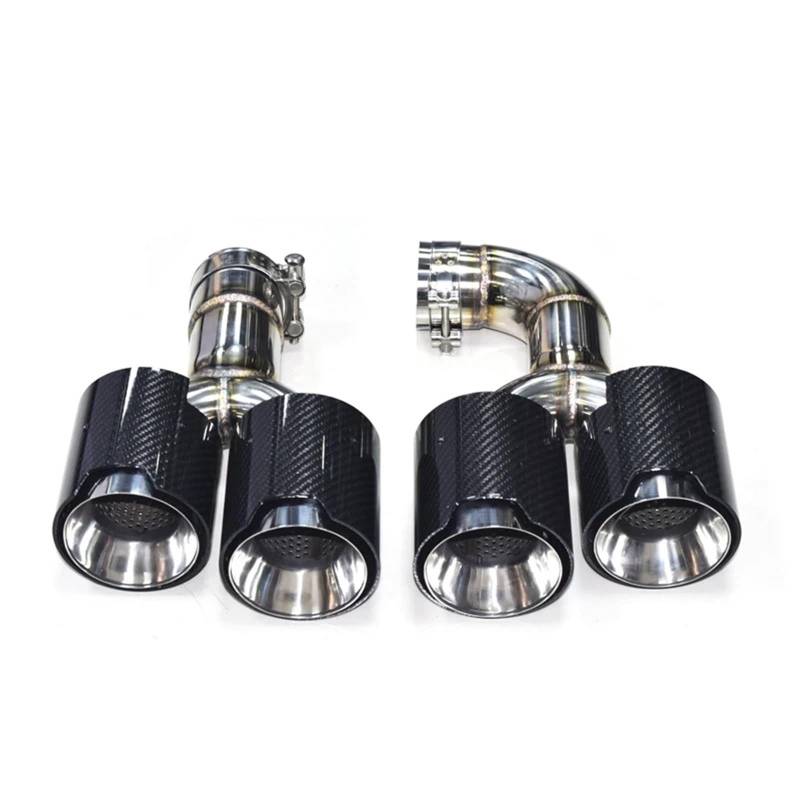 Endrohrblende Für G01 Für X3 G02 Für X4 2018+ X3M X4M Look Schalldämpferspitzen Quad Car Rundmundschalldämpfer Edelstahl-Auspuffspitzen Endrohr Auto Auspuff Endrohr(Carbon Fiber B) von ONETREND