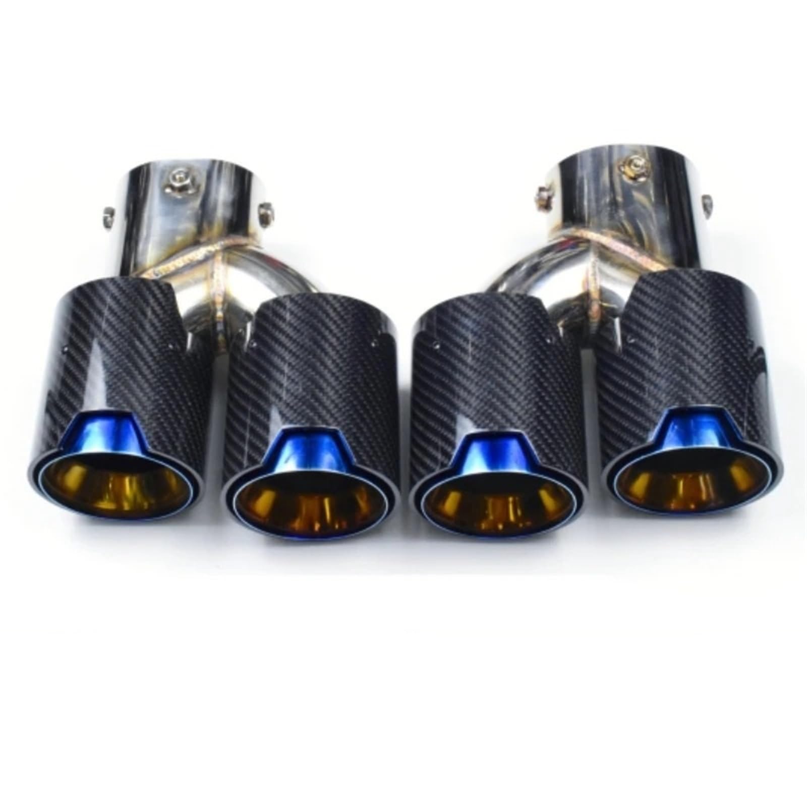 Endrohrblende Für G42 M240i G20 G21 M340 G23 M440 Dual Performance Auto Auspuffblende Auspuffrohr Schalldämpfer Auspuffanlage Düse Auto Auspuff Endrohr(Brown) von ONETREND