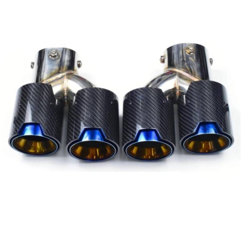 Endrohrblende Für G42 M240i G20 G21 M340 G23 M440 Dual Performance Auto Auspuffblende Auspuffrohr Schalldämpfer Auspuffanlage Düse Auto Auspuff Endrohr(Brown) von ONETREND
