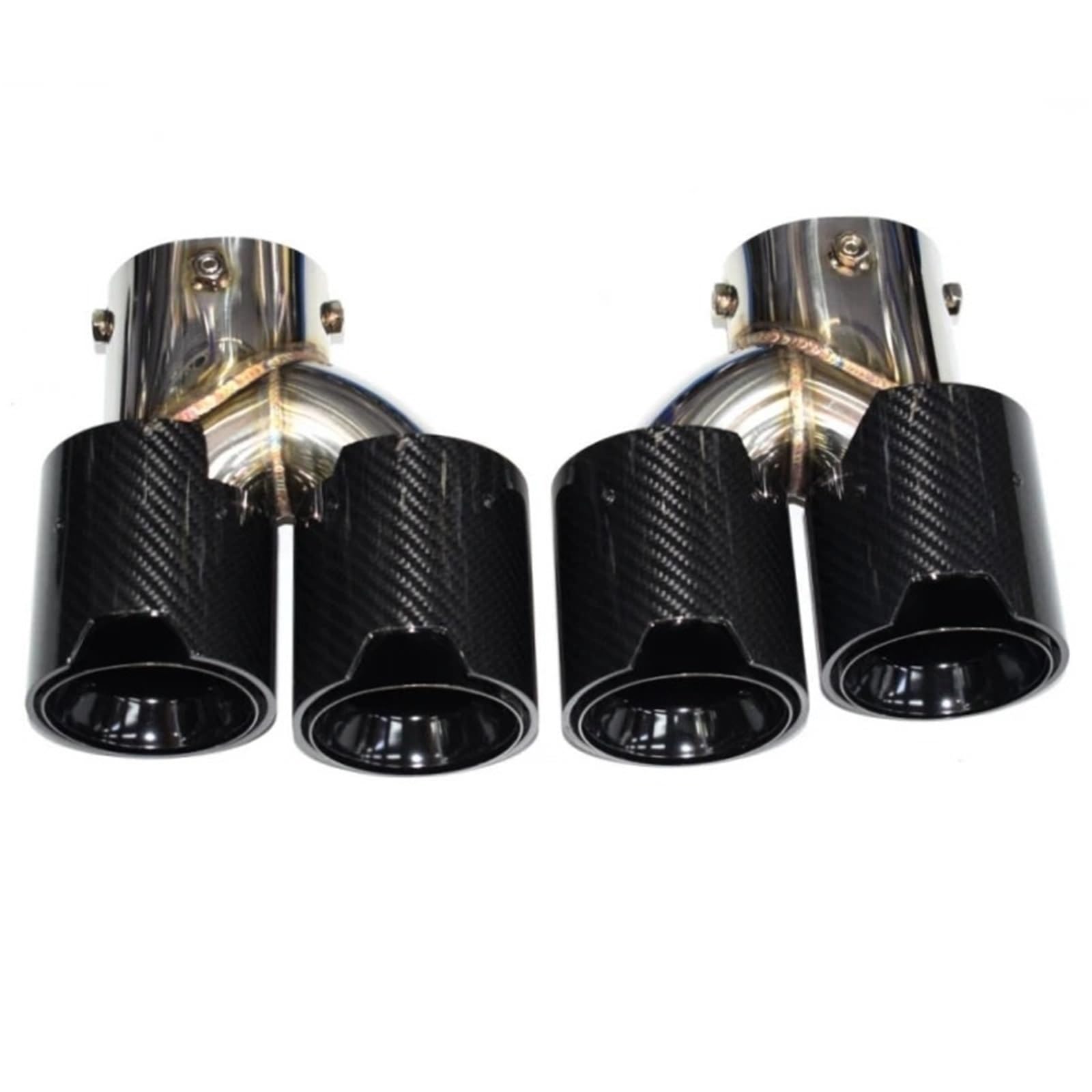 Endrohrblende Für G42 M240i G20 G21 M340 G23 M440 Dual Performance Auto Auspuffblende Auspuffrohr Schalldämpfer Auspuffanlage Düse Auto Auspuff Endrohr(Gold) von ONETREND