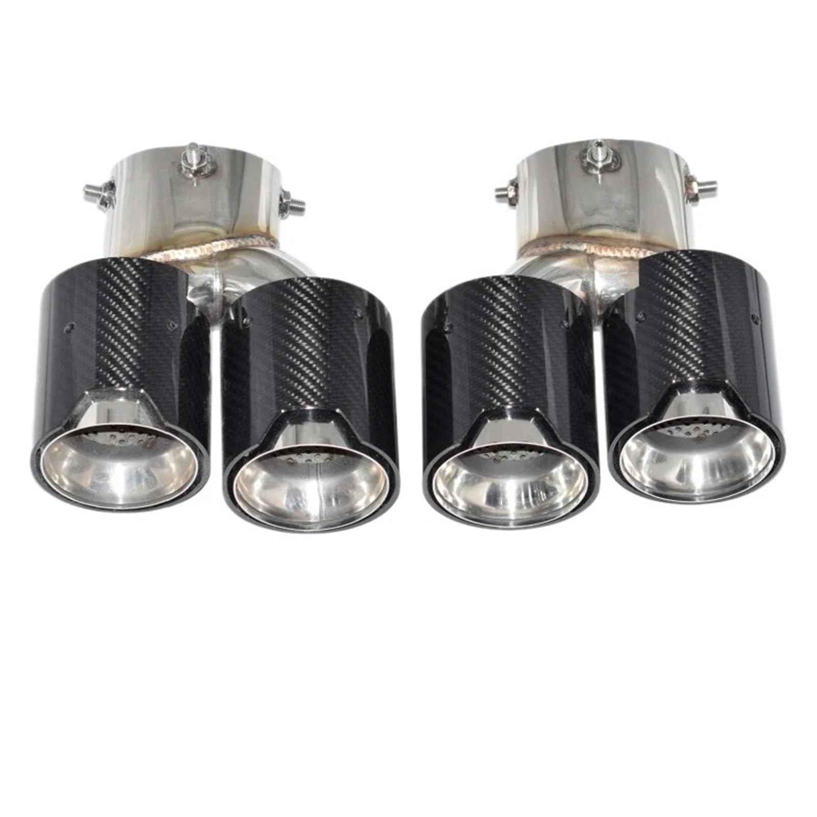 Endrohrblende Für G42 M240i G20 G21 M340 G23 M440 Dual Performance Auto Auspuffblende Auspuffrohr Schalldämpfer Auspuffanlage Düse Auto Auspuff Endrohr(Ivory) von ONETREND