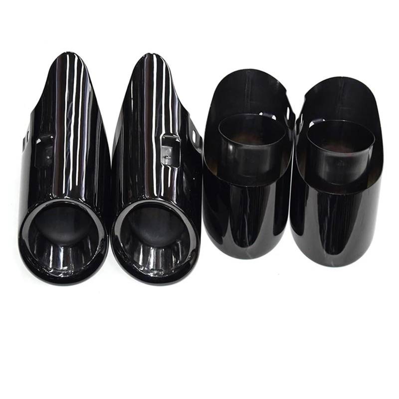 Endrohrblende Für Macan S 2.9T 3.0T 2014-2024 Auspuffrohr Schwarz Edelstahl Schalldämpfer Spitze Düse Auspuff Kopf Auto Auspuff Endrohr(Black) von ONETREND