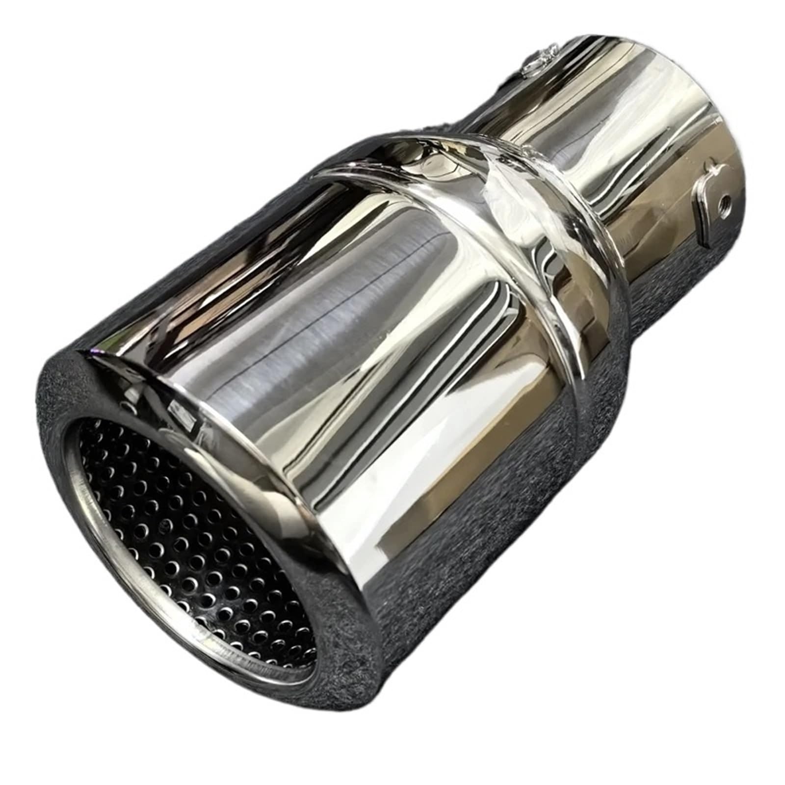 Endrohrblende Für RAV4 Für Prado Für Highlander Für Wrangler Für Tundra Tank In Mehrere Richtungen Einstellbar Edelstahl-Endrohr Auto-Endrohr Geeignet Auto Auspuff Endrohr(Silver) von ONETREND