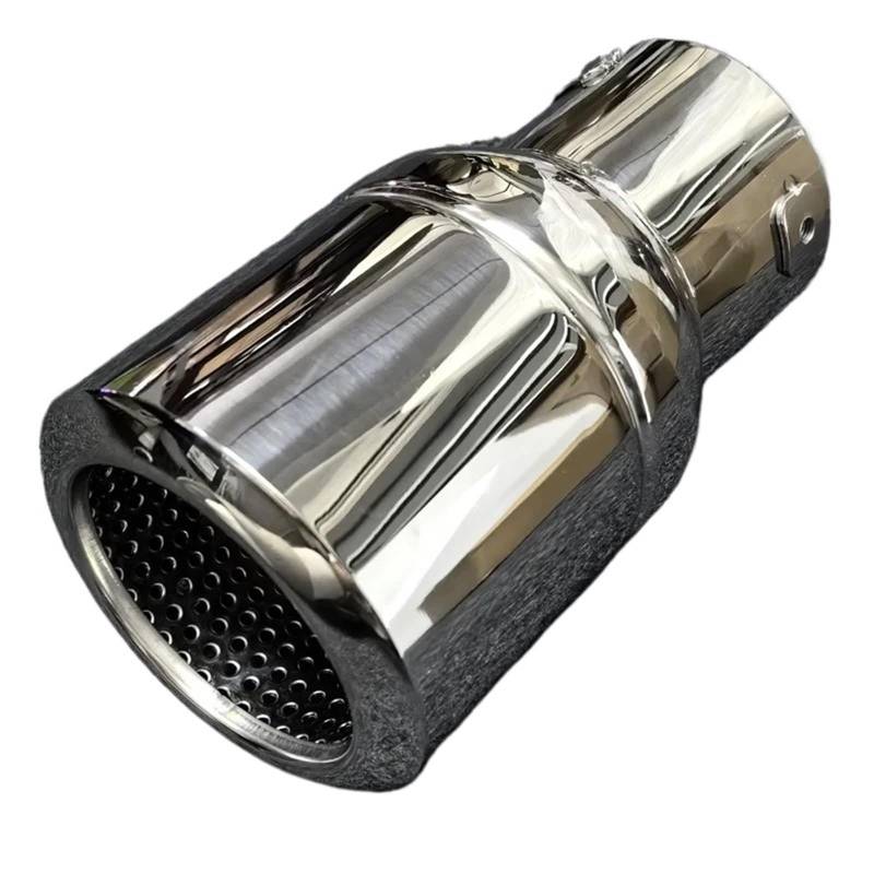Endrohrblende Für RAV4 Für Prado Für Highlander Für Wrangler Für Tundra Tank In Mehrere Richtungen Einstellbar Edelstahl-Endrohr Auto-Endrohr Geeignet Auto Auspuff Endrohr(Silver) von ONETREND