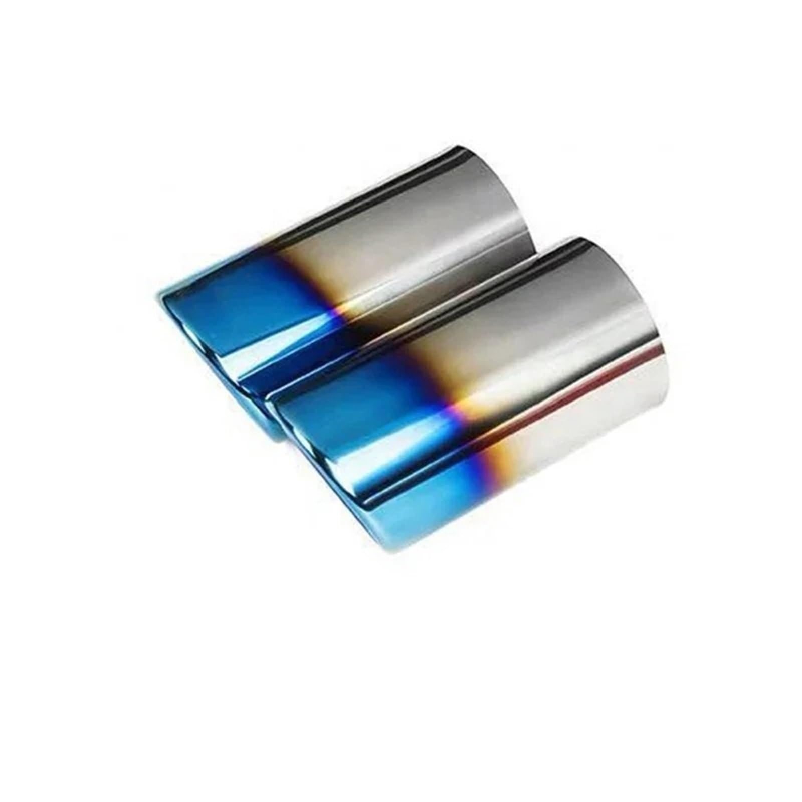 Endrohrblende Für Vw Für Passat B7 CC Für Tiguan 2011 2012 2013 2014 2015 Auspuffblende Schalldämpfer Für Autodüse Für Schalldämpferrohr Schalldämpfer Auto Auspuff Endrohr(Blue-76mm) von ONETREND