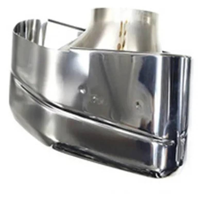 Endrohrblende Für X3 G01 Für X4 G02 2019 2020 X-Serie Schalldämpferspitze Düse 1 Paar Schwarze Auto-Auspuffspitze 304 Edelstahl Quadratisches Auspuffrohr Auto Auspuff Endrohr(Silver Muffler-L) von ONETREND