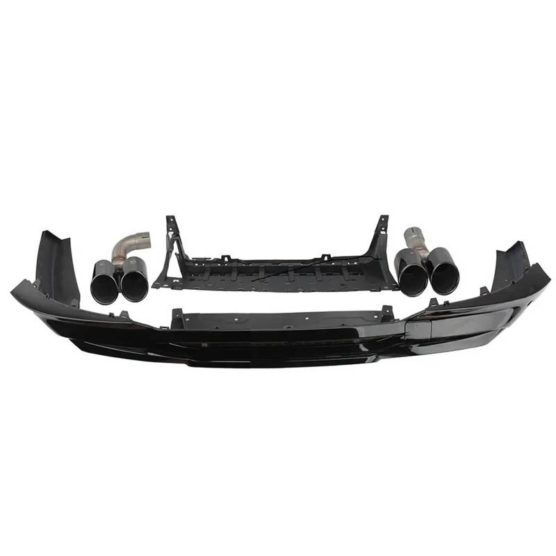 Endrohrblende Für X4 G02 Für LCI 2019-2021 X4M Stil Vier Outlet Heckstoßstange Diffusor Spoiler Diffusor Schwanz Auspuff Tipps Auto Auspuff Endrohr von ONETREND