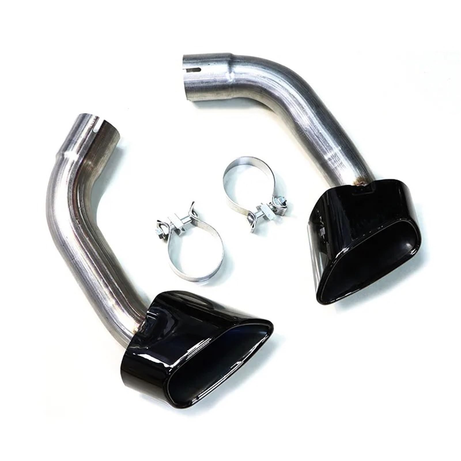 Endrohrblende Für X5 E70 V8 Look 2007-2010 Auspuffrohr 304 Edelstahl Schalldämpferspitze Autoauspuffendrohrdüse 1 Paar Auspuffspitze Auto Auspuff Endrohr(Black Exhaust) von ONETREND