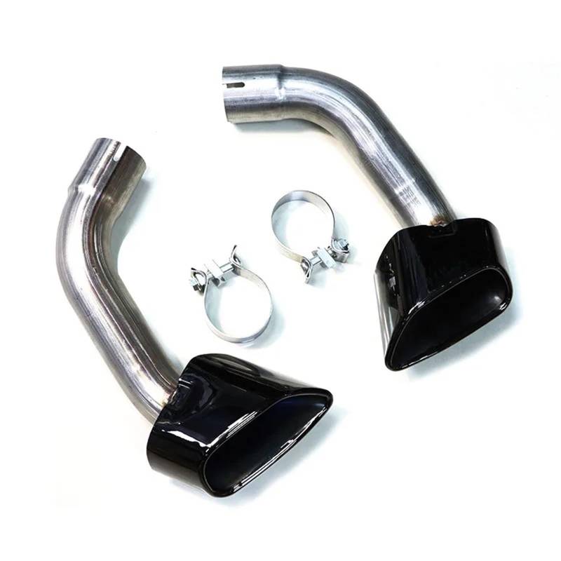 Endrohrblende Für X5 E70 V8 Look 2007-2010 Auspuffrohr 304 Edelstahl Schalldämpferspitze Autoauspuffendrohrdüse 1 Paar Auspuffspitze Auto Auspuff Endrohr(Black Exhaust) von ONETREND