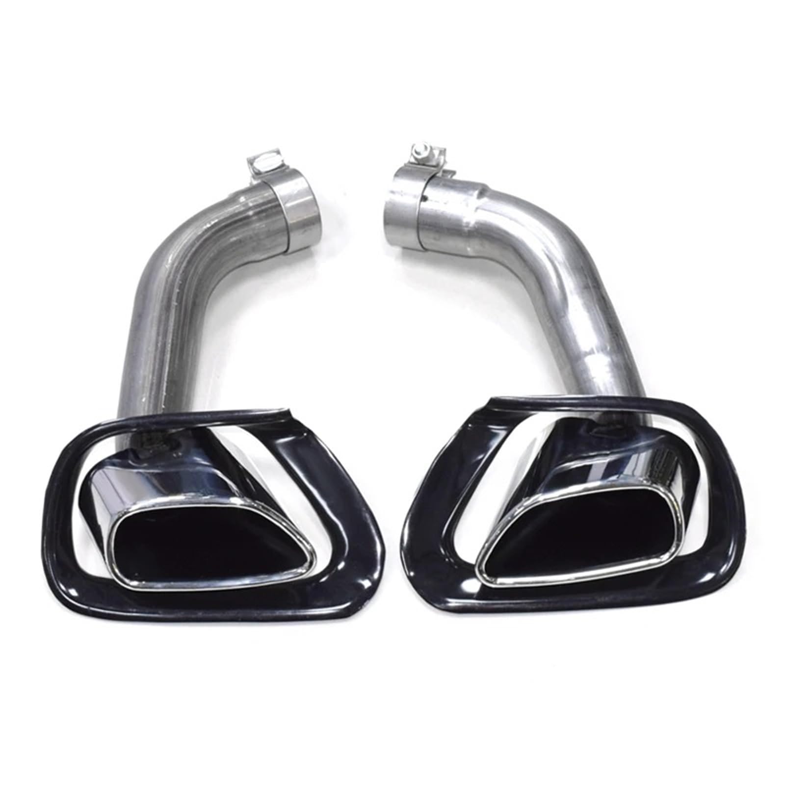 Endrohrblende Für X5 E70 V8 Look 2007-2010 Auspuffrohr 304 Edelstahl Schalldämpferspitze Autoauspuffendrohrdüse 1 Paar Auspuffspitze Auto Auspuff Endrohr(Silver Exhaust Cover) von ONETREND