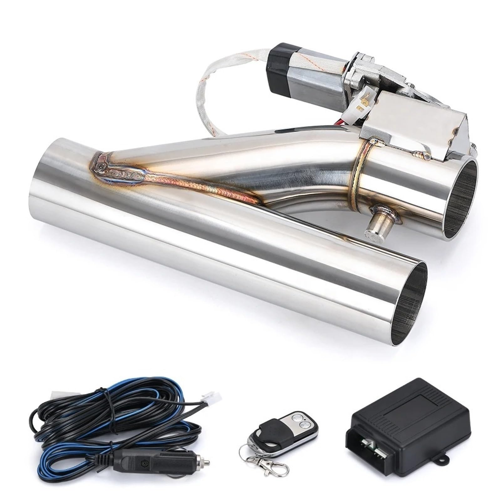 Endrohrblende Universelles 2,5"/3"-Ablassventil Aus Edelstahl Elektrischer Auspuffausschnitt Mit Drahtloser Fernbedienung VR-CT93 Auto Auspuff Endrohr(CT93-25) von ONETREND