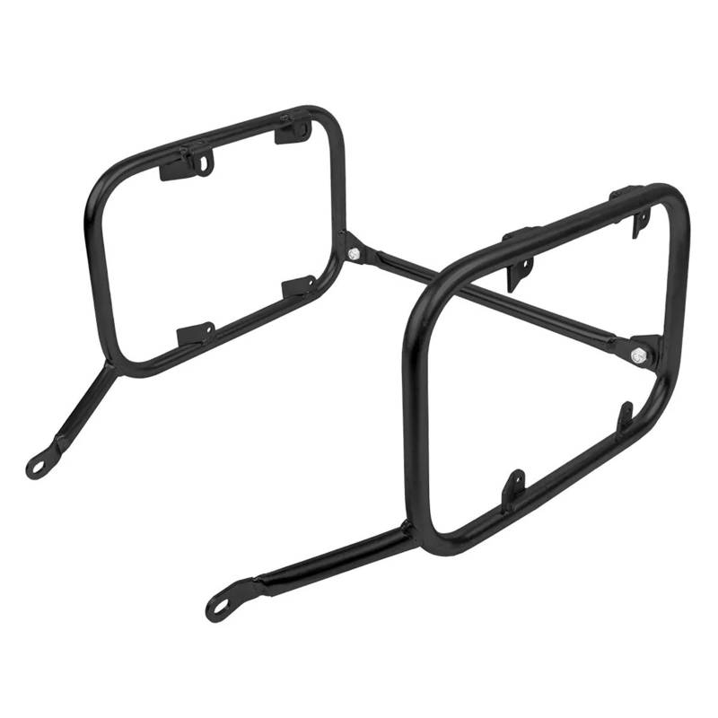Für Colove Für KY500X Motorrad Edelstahl Gepäckbox Rack Gepäckträger Rahmen Seitenkoffer Toolbox Unterstützung Halterung Motorrad Gepäckträger Hinten(Black Pannier Rack) von ONETREND