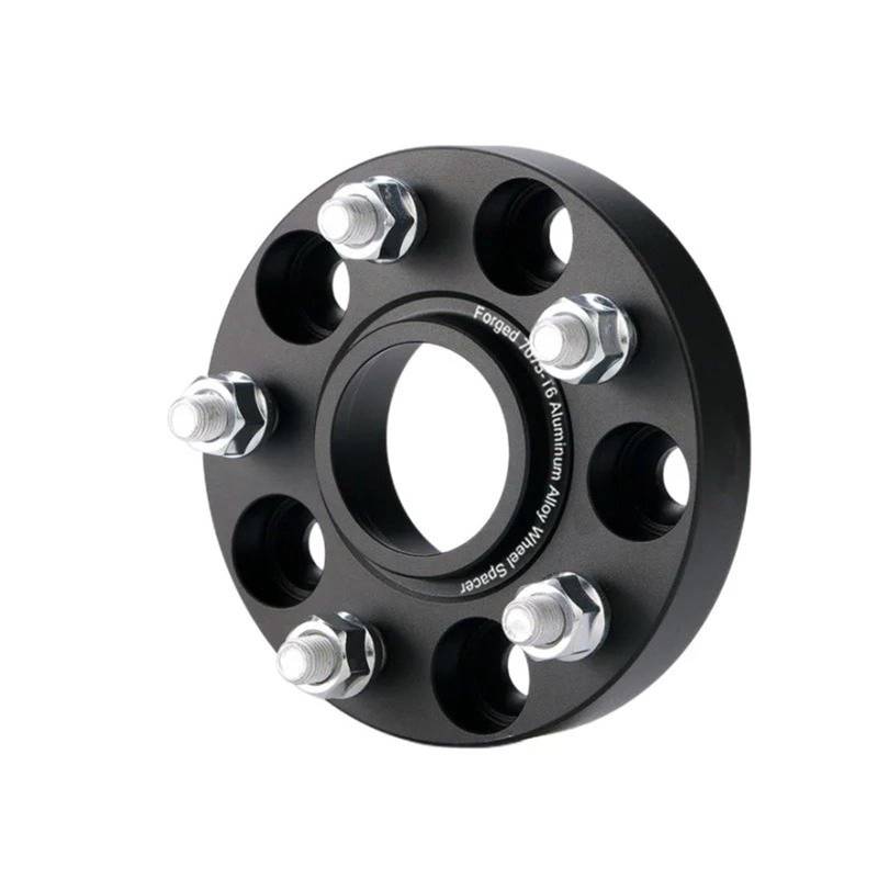 Für Range Für Rover Für Evoque LR2 M14x1.5 1 Stück Rad Spacer Adapter PCD 5x108 CB 63,4 Autos Spürverbreiterungsa(1 Piece Black 25mm) von ONETREND