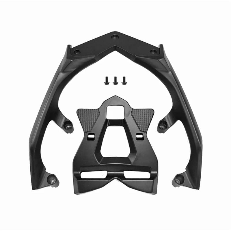 Für TMAX560 2022-2023 Motorrad-Gepäckträger Gepäckträger Hinten Fixiergestell Rückenlehne Armlehnen-Kit Motorrad Gepäckträger Hinten(Armrest Luggage Rack) von ONETREND