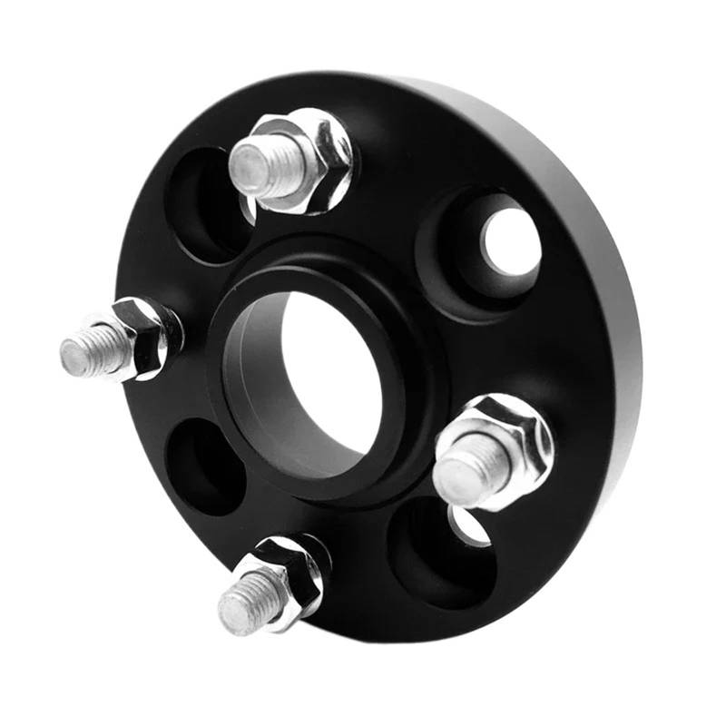 Für VW Für Golf MK1 MK2 Geschmiedete Aluminiumlegierung 2 Stück 1 Paar Spurverbreiterungen Adapter PCD 4x100 CB 57,1 Mm Autos Spürverbreiterungsa(2PC black-25mm) von ONETREND