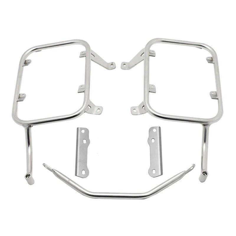 Für XL750 Für Transalp XL 750 2023-2024 Edelstahl-Packtaschen-Rack-System Seitenbox-Gepäckträgerhalterung Motorrad Gepäckträger Hinten von ONETREND