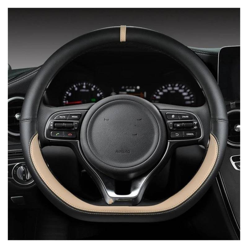 Lenkradbezug Für Kia Für K5 Für Ceed GT Für Stonic Für Proceed Für Sportage 2021 2020 2019 Auto Zubehör 2018 2017 GT Sport D Form Auto Lenkrad Abdeckung Lenkradhüllen(BEIGE) von ONETREND