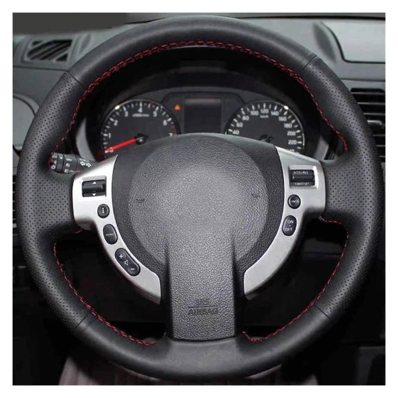 Lenkradbezug Für Nissan Für Qashqai J10 Für X-Trail T31 1Lot Hand Nähen Mikrofaser Leder Lenkrad Abdeckungen Lenkradhüllen(Style 2) von ONETREND
