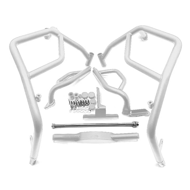 Motorrad Sturzbügel Für Ducati Für Wüste-X 2022-2024 304 Edelstahl Motorschutz Autobahn Crash Bar Motorrad Stoßfänger Rahmenschutz Motorschutz Sturzbügel(White) von ONETREND