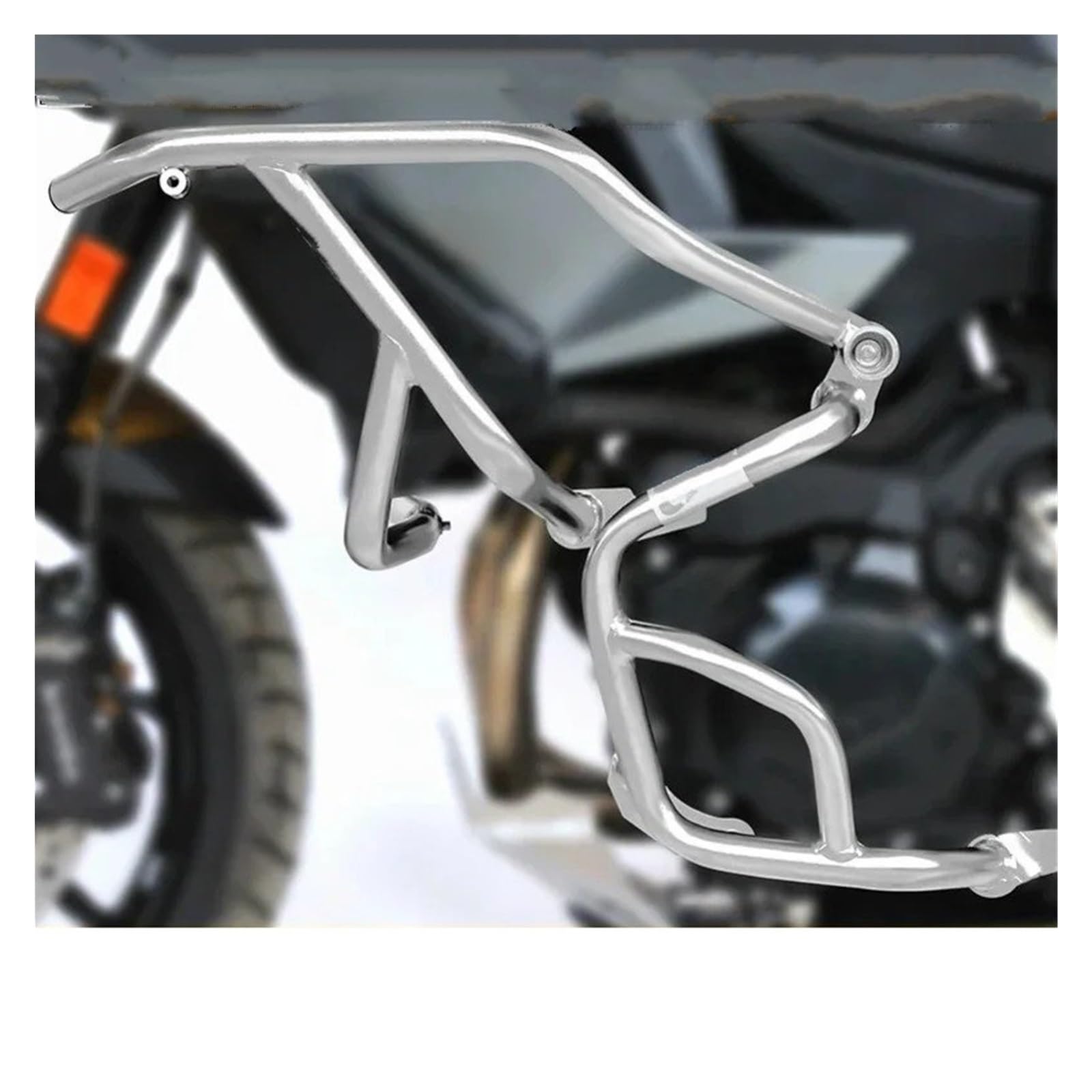Motorrad Sturzbügel Für F900XR Motorrad Tank Crash Schutz Bar Verkleidung Stoßstange Schutz Rahmen Fallen Protector Oberen Unteren Schutz Bar Motorschutz Sturzbügel(One Set Silver) von ONETREND