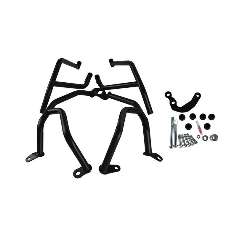 Motorrad Sturzbügel Für Für Tracer 9GT 2021-2024 Motorrad-Stoßfänger Motorschutz-Crash Body Frame Protector Protector Crashbalken Zubehör Motorschutz Sturzbügel(Black) von ONETREND