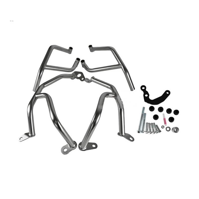Motorrad Sturzbügel Für Für Tracer 9GT 2021-2024 Motorrad-Stoßfänger Motorschutz-Crash Body Frame Protector Protector Crashbalken Zubehör Motorschutz Sturzbügel(Silvery) von ONETREND