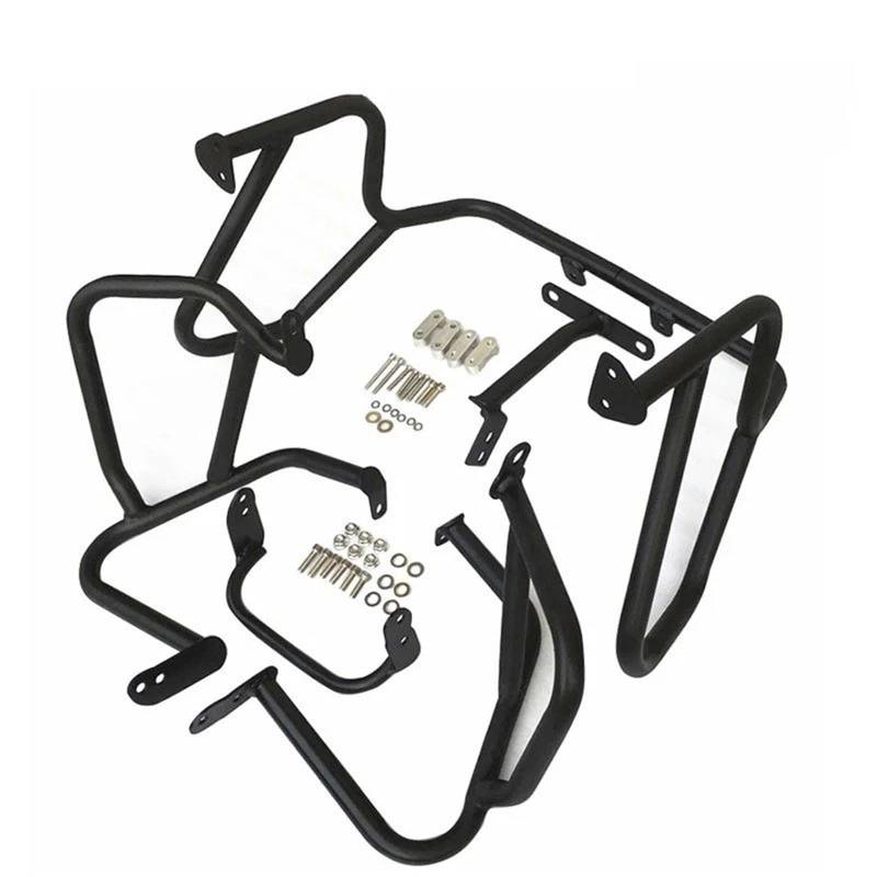 Motorrad Sturzbügel Für R1200GS R1200 GS R 1200GS R 1200 GS 2013-2018 Motorrad Oberen Und Unteren Stoßfänger Crash Bar Motor Schutz Protector Motorschutz Sturzbügel(Full Set Black) von ONETREND
