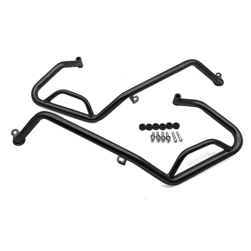 Motorrad Sturzbügel Für XADV750 Für X-ADV 750 2021-2023 2024 Motorrad Edelstahl Stoßfänger Rahmen Schutz Motor Schutz Autobahn Crash Bar Motorschutz Sturzbügel(Lower Black Only) von ONETREND