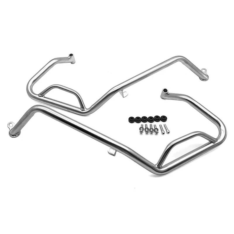 Motorrad Sturzbügel Für XADV750 Für X-ADV 750 2021-2023 2024 Motorrad Edelstahl Stoßfänger Rahmen Schutz Motor Schutz Autobahn Crash Bar Motorschutz Sturzbügel(Lower Silver Only) von ONETREND