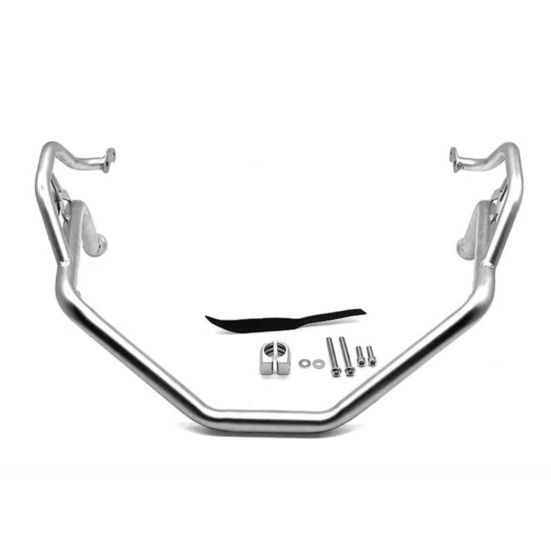 Motorrad Sturzbügel Für XADV750 Für X-ADV 750 2021-2023 2024 Motorrad Edelstahl Stoßfänger Rahmen Schutz Motor Schutz Autobahn Crash Bar Motorschutz Sturzbügel(Upper Silver Only) von ONETREND