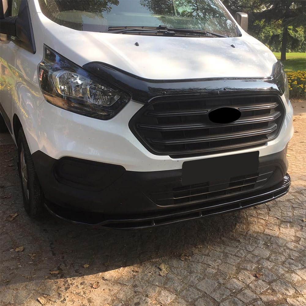 Frontlippe Frontspoiler kompatibel mit Ford Transit Custom MK1 Facelift 2018+ 2 TLG. mit ABE TÜV Schwarz Glänzend Frontlippe Frontspoiler kompatibel mit Ford Transit Custom MK1 Facelift 2018+ 2 TLG. mit ABE TÜV Schwarz Glänzend von ONEWAY AUTO ACCESSORIES