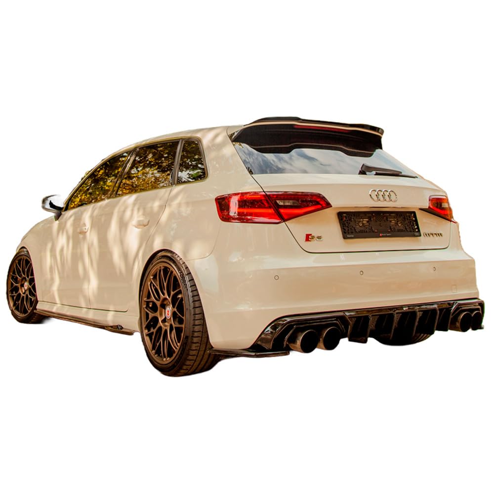 Heckschürze Heckdiffusor kompatibel mit AUDI S3 Sportback 8V 2013 bis 2016 Schwarz glänzend Heckschürze Heckdiffusor kompatibel mit AUDI S3 Sportback 8V 2013 bis 2016 Schwarz glänzend von ONEWAY AUTO ACCESSORIES