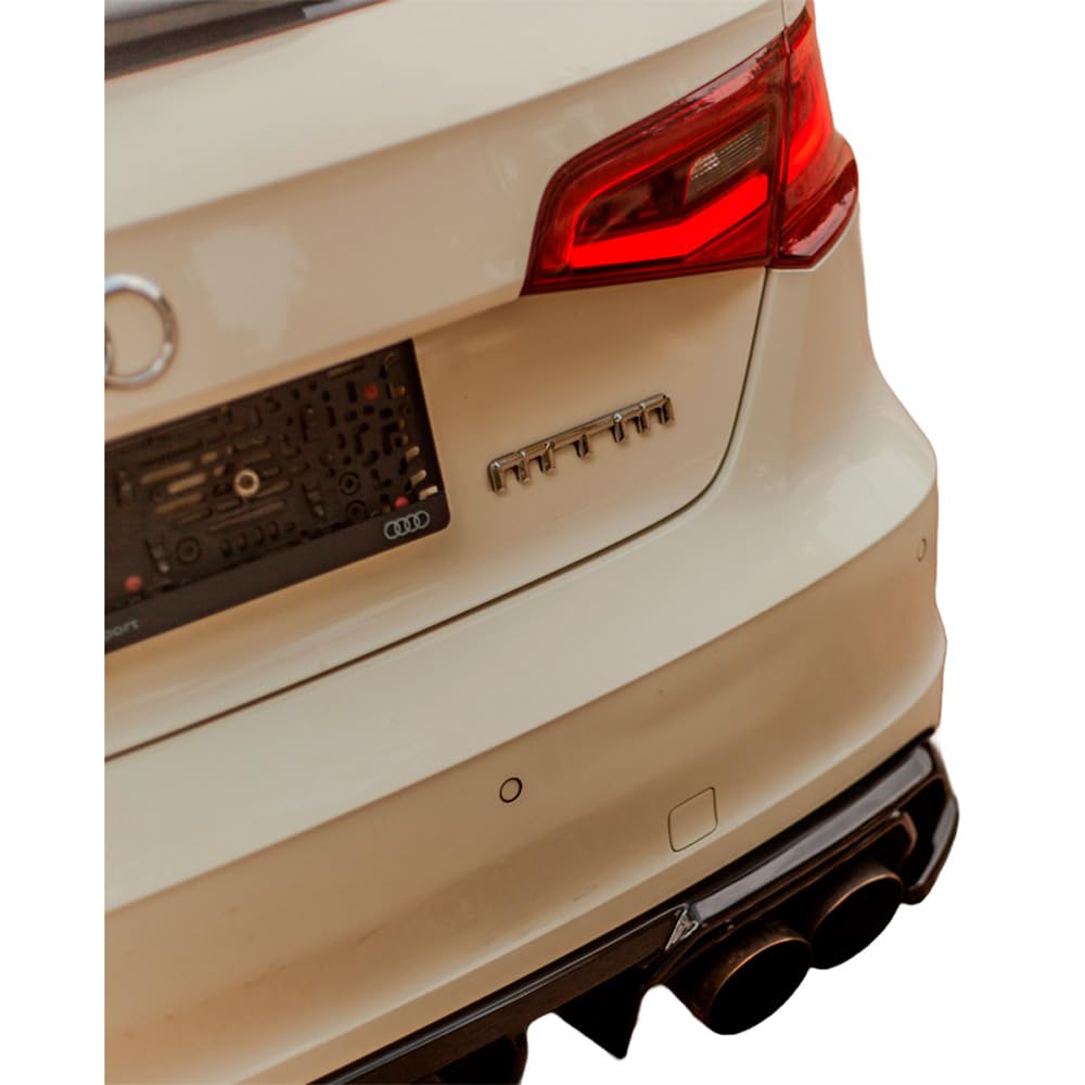 Hinten Splitter kompatibel mit AUDI S3 8V Sportback 2013 bis 2016 2 Tlg Schwarz Glänzend von ONEWAY AUTO ACCESSORIES