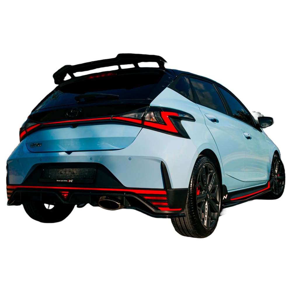 Hinten Splitter kompatibel mit Hyundai I20 N Mk3 ab 2020 2 TLG Schwarz Glänzend Hinten Splitter kompatibel mit Hyundai I20 N Mk3 ab 2020 2 TLG Schwarz Glänzend von ONEWAY AUTO ACCESSORIES