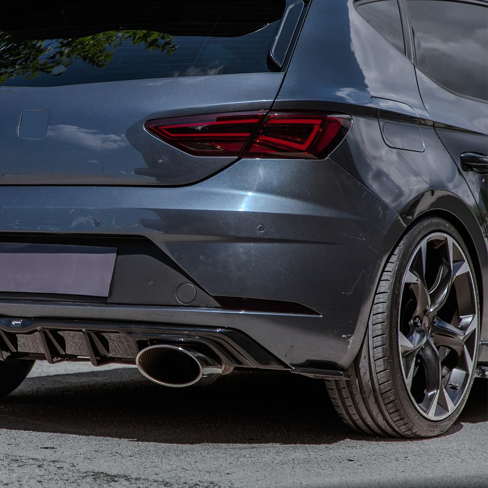 Hinten Splitter kompatibel mit SEAT Leon FR Leon Cupra MK3 2012 bis 2016 2 Tlg Schwarz Glänzend Hinten Splitter kompatibel mit SEAT Leon FR Leon Cupra MK3 2012 bis 2016 2 Tlg Schwarz Glänzend von ONEWAY AUTO ACCESSORIES