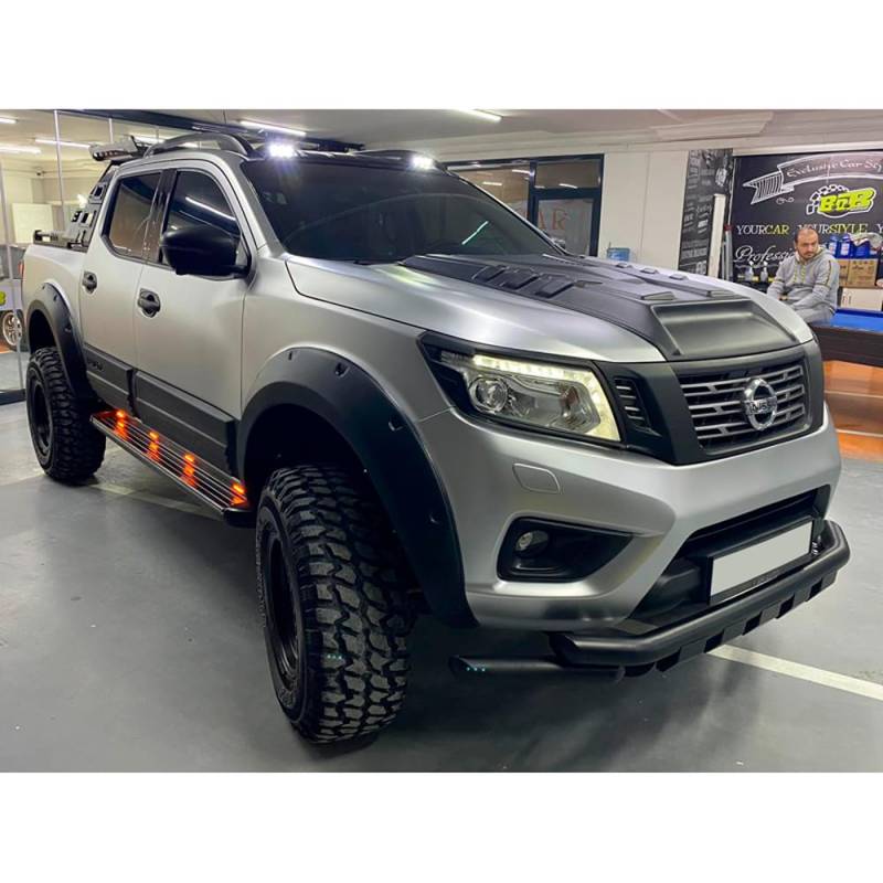 KotflŸgelverbreiterungen kompatibel mit NISSAN Navara D23 NP300 ab 2017 Adblue 4 Tlg mit ABE T†V von ONEWAY AUTO ACCESSORIES