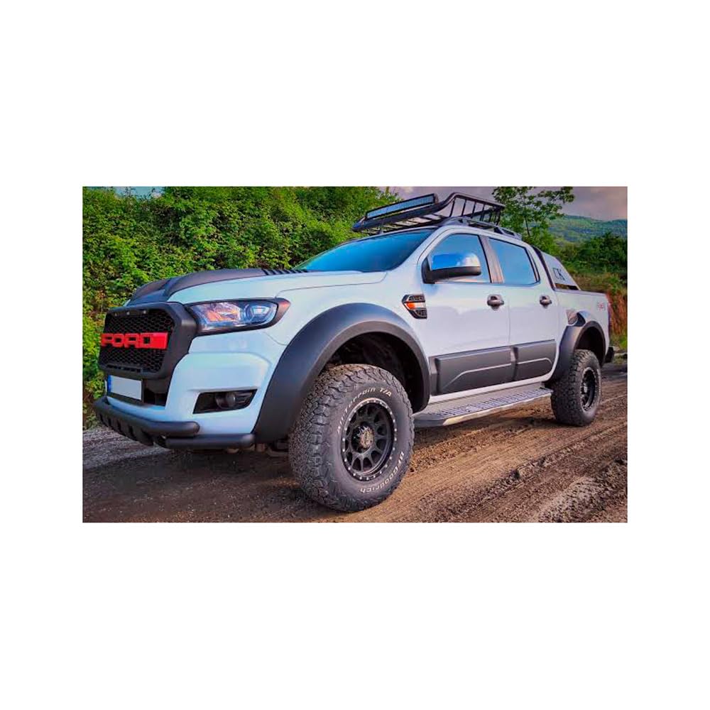 KotflŸgelverbreiterungen kompatibel mit Ford Ranger T6 T7 T8 2012 bis 2022 4 TLG mit ABE T†V Jumbo von ONEWAY AUTO ACCESSORIES