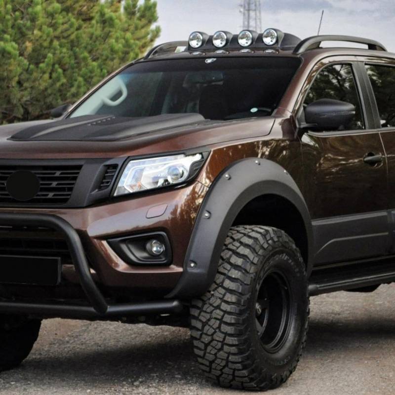 KotflŸgelverbreiterungen kompatibel mit Nissan Navara NP300 D23 2014 bis 2017 ohne AdBlue 4 TLG mit ABE T†V von ONEWAY AUTO ACCESSORIES