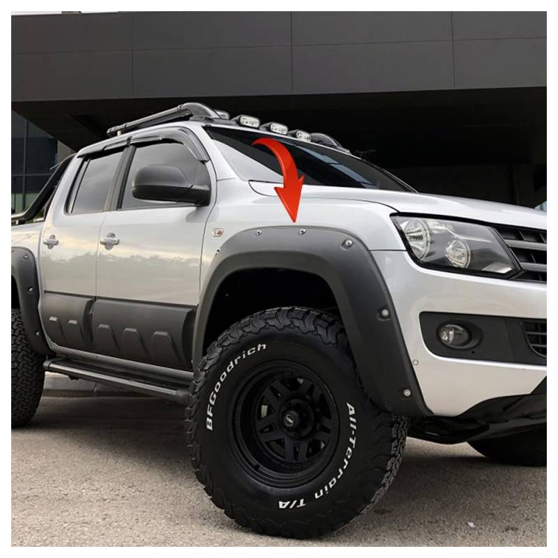 KotflŸgelverbreiterungen kompatibel mit VW Amarok AdBlue 2016 bis 2023 4 Tlg mit ABE T†V von ONEWAY AUTO ACCESSORIES