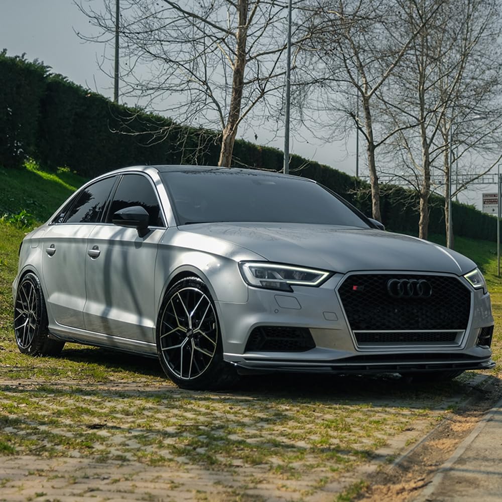 Oneway Frontspoiler kompatibel mit Audi A3 (8V) Limousine Facelift 2016-2020 - Schwarz glänzend von ONEWAY AUTO ACCESSORIES