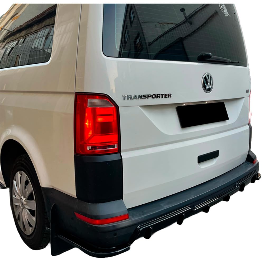 Oneway Heckschürzenansätze (Seitenteile) kompatibel mit Volkswagen Transporter T6/T6.1 2015-2022 - Schwarz glänzend von ONEWAY AUTO ACCESSORIES