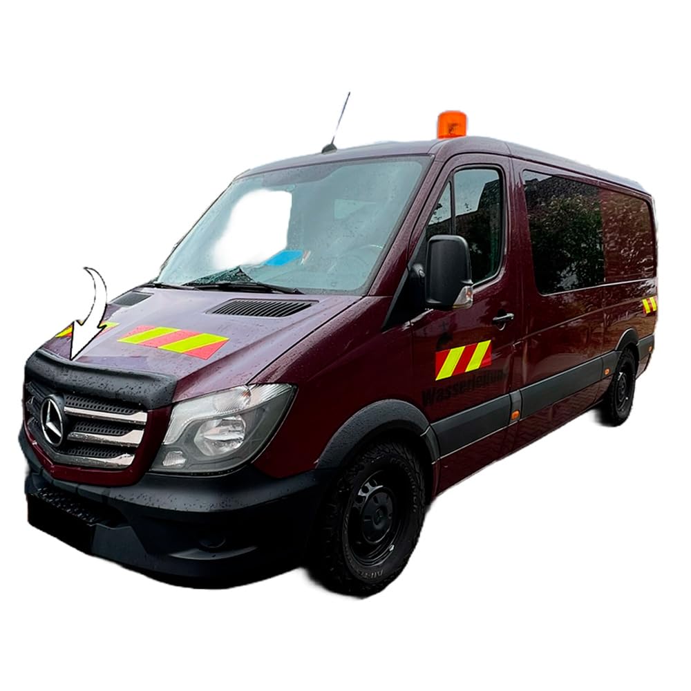 Oneway Motorhaubenschutz kompatibel mit Mercedes Sprinter W906 Facelift 2014-2018 - Version 2 - Mattschwarz, Schwarz Oneway Motorhaubenschutz kompatibel mit Mercedes Sprinter W906 Facelift 2014-2018 - Version 2 - Mattschwarz, Schwarz von ONEWAY AUTO ACCESSORIES