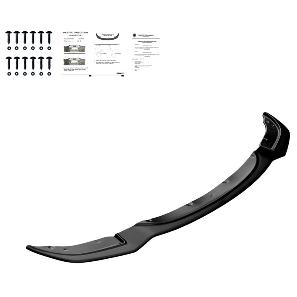 Oneway Frontspoiler kompatibel mit BMW 5er F10/F11 M-Pack 2011-2016 - Version 2 - Schwarz glänzend Oneway Frontspoiler kompatibel mit BMW 5er F10/F11 M-Pack 2011-2016 - Version 2 - Schwarz glänzend von ONEWAY