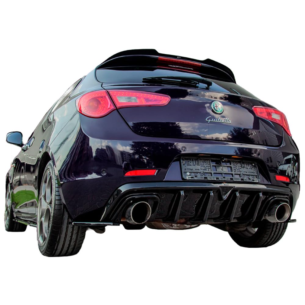 Oneway Heckdiffusor kompatibel mit Alfa Romeo Giulietta 2010-2020 - Version 2 - Schwarz glänzend Oneway Heckdiffusor kompatibel mit Alfa Romeo Giulietta 2010-2020 - Version 2 - Schwarz glänzend von ONEWAY AUTO ACCESSORIES