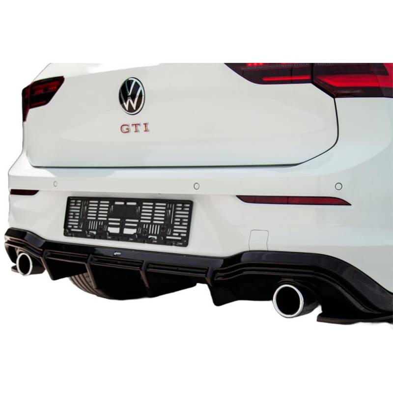 Oneway Heckdiffusor kompatibel mit Volkswagen Golf VIII HB GTI 2020- - Schwarz glänzend von ONEWAY AUTO ACCESSORIES