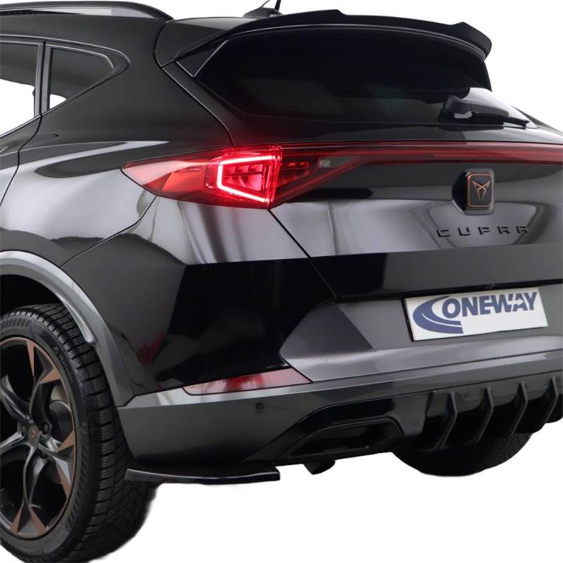 Oneway Heckschürzenansätze (Seitenteile) kompatibel mit Cupra Formentor 2020-2024 & Facelift 2024- - Schwarz glänzend von ONEWAY