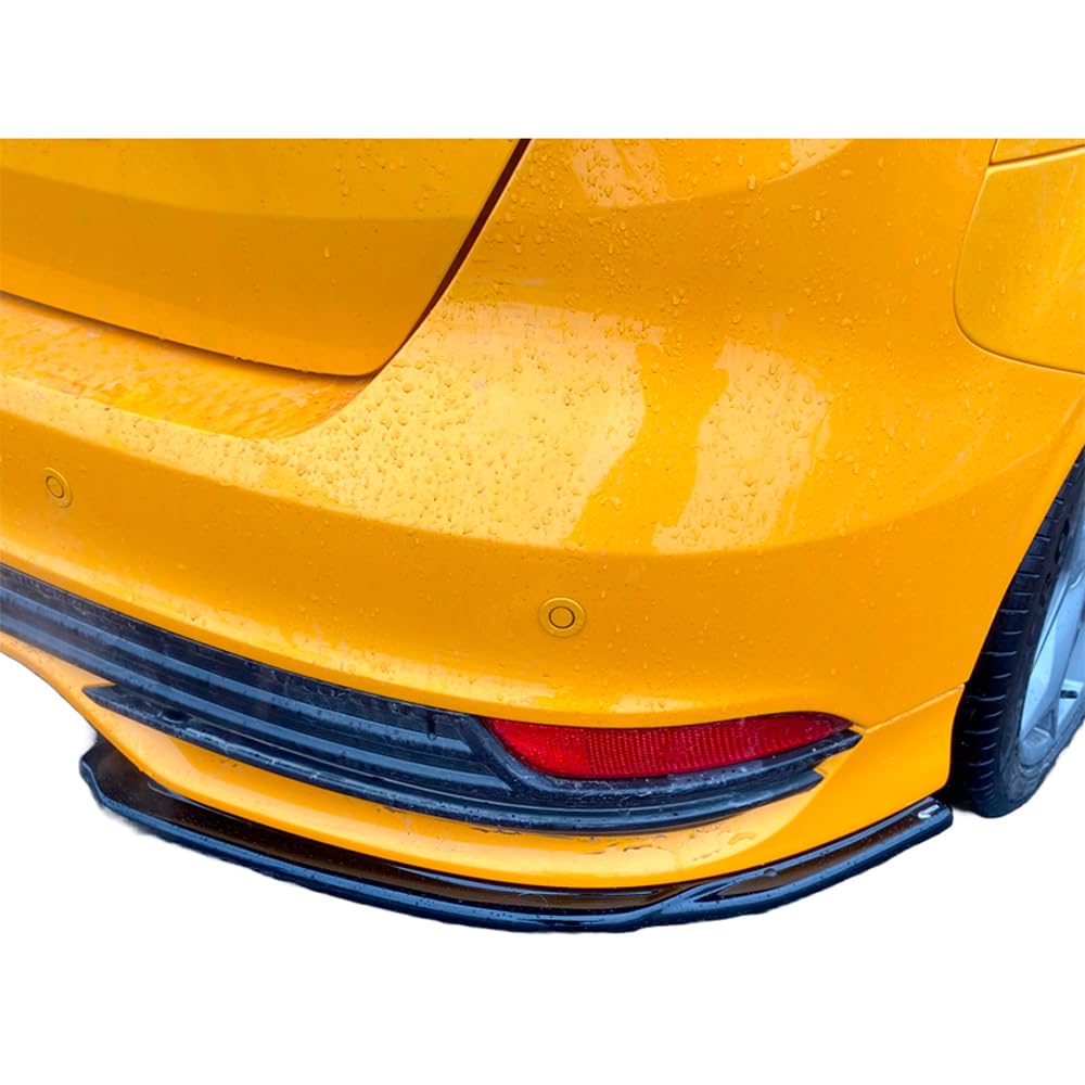 Oneway Heckschürzenansätze (Seitenteile) kompatibel mit Ford Focus ST MK3 Facelift 2015-2018 - Schwarz glänzend von ONEWAY AUTO ACCESSORIES